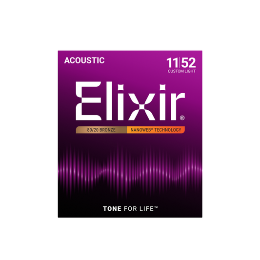 Elixir 11027 / 011-052 / Bronze Nanoweb Acoustic Guitar String