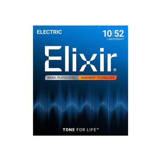 Elixir 12077 / 010-052 / Nanoweb Nickel Plated Electric Guitar Strings
