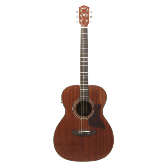 Vynn's Akustik Elektrik Gitar OM02E Solid Mahogany