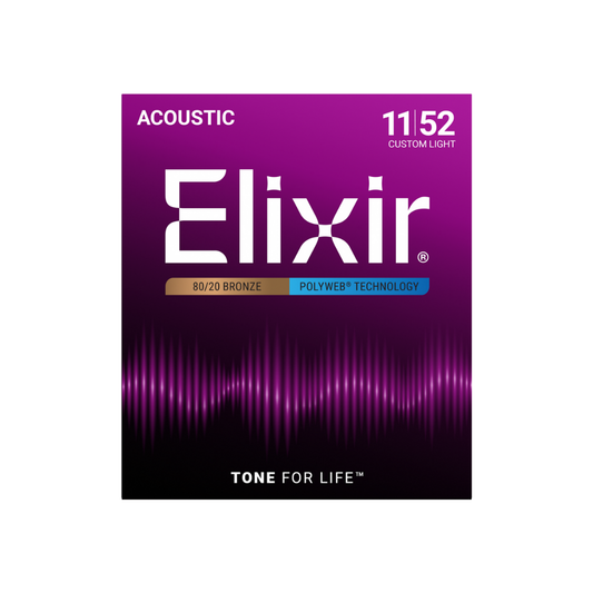 Elixir 11025 / 011-052 / Polyweb Acoustic Guitar Strings