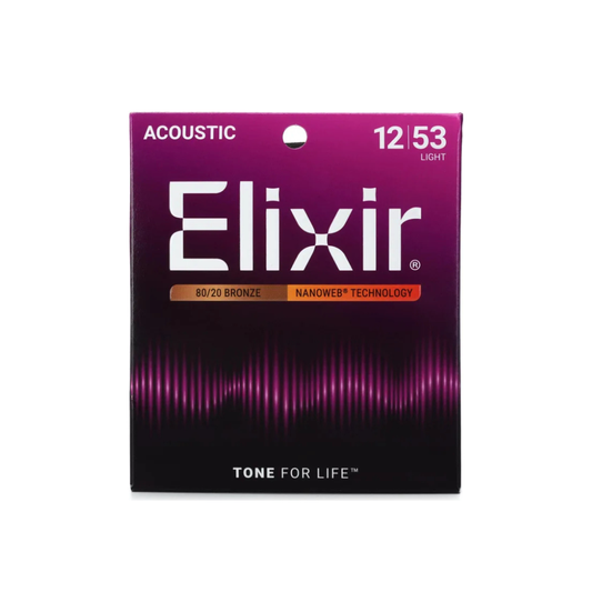Elixir 11052 / 012-053 / Bronze Nanoweb Acoustic Guitar String