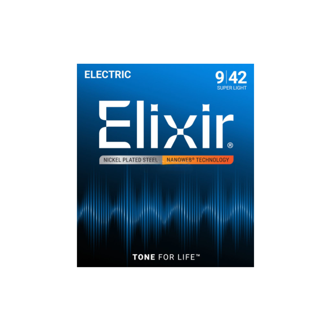 Elixir 12002 / 009-042 / Nickel Plated Nanoweb Electric Guitar Strings