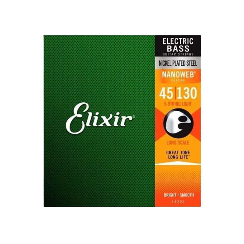 Elixir 14202 5 String Light - Long Scale 045 - 130