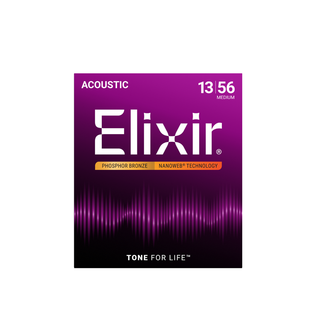Elixir 16102 / 013-056 / Phospor Bronze Nanoweb Acoustic Guitar String