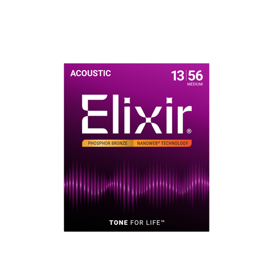 Elixir 16102 / 013-056 / Phospor Bronze Nanoweb Acoustic Guitar String