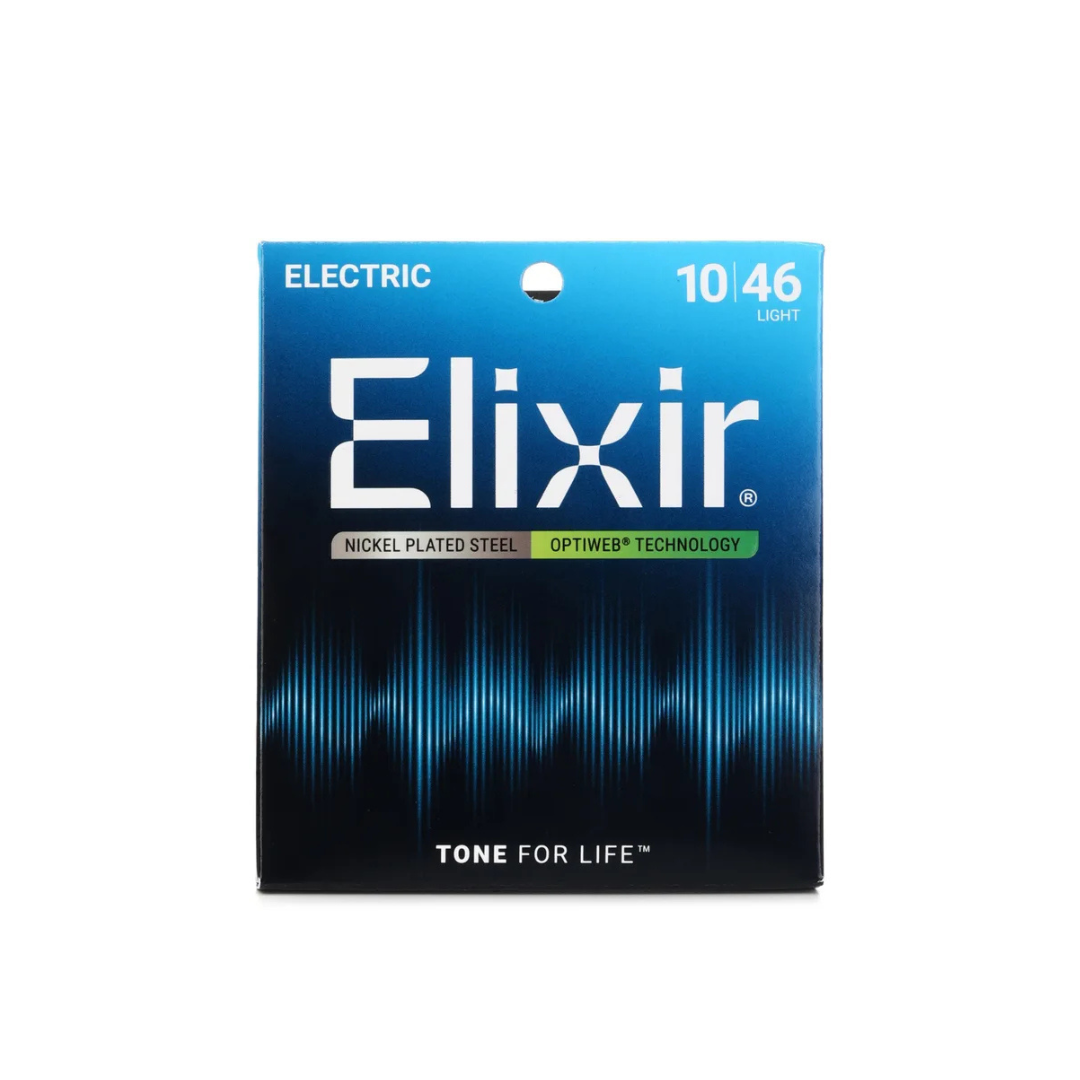Elixir 19052 / 010-046 / Optiweb Nickel Plated Electric Guitar Strings