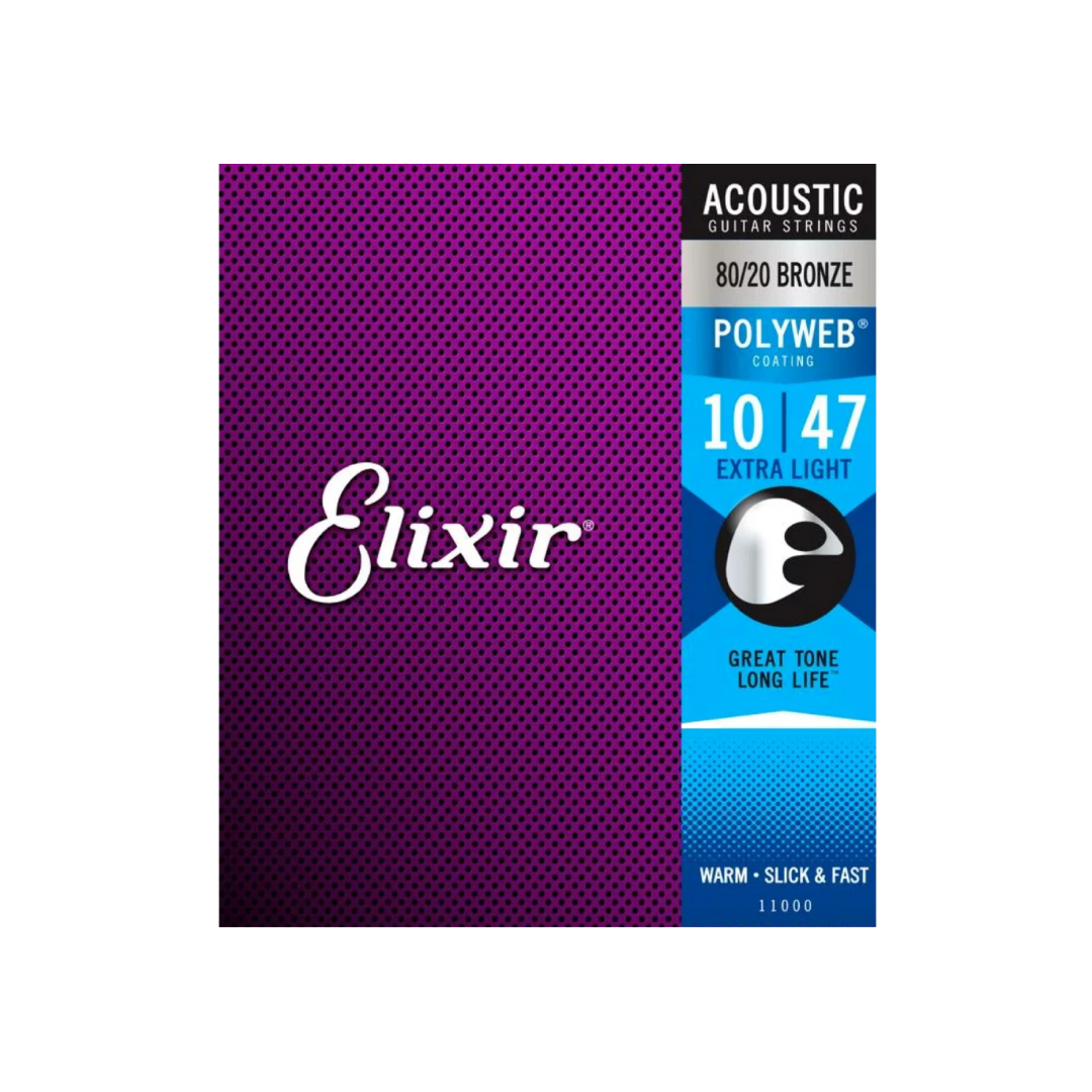 Elixir 11000 / 010-047 / Bronze Polyweb Acoustic Guitar String