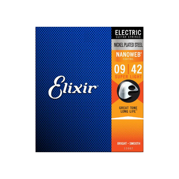 Elixir 12002 / 009-042 / Nickel Plated Nanoweb Electric Guitar Strings