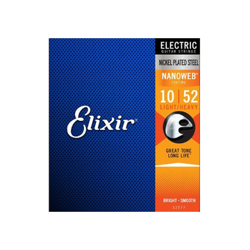 Elixir 12077 / 010-052 / Nanoweb Nickel Plated Electric Guitar Strings