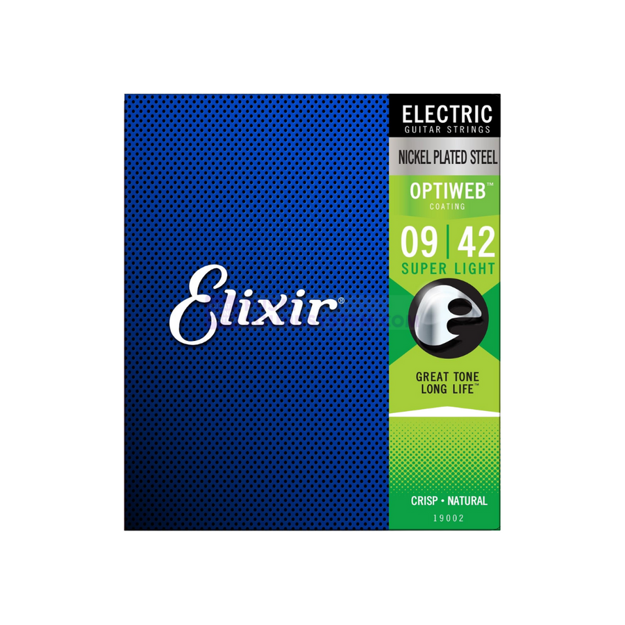 Elixir 19002 / 009-042 / Optiweb Nickel Plated Electric Guitar Strings