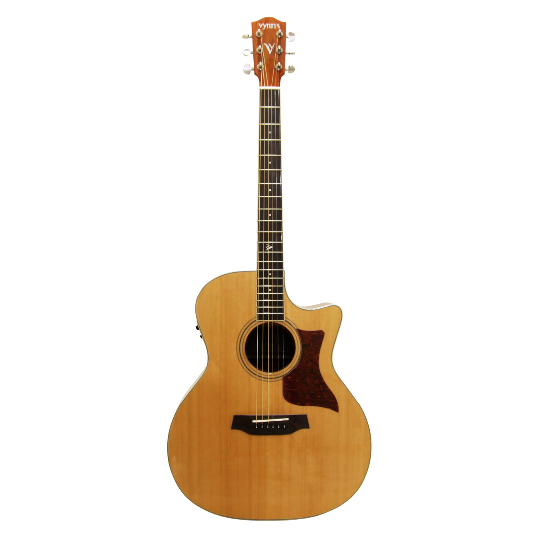 Vynn's Akustik Elektrik Gitar GA02 CE-SP Solid Spruce Top